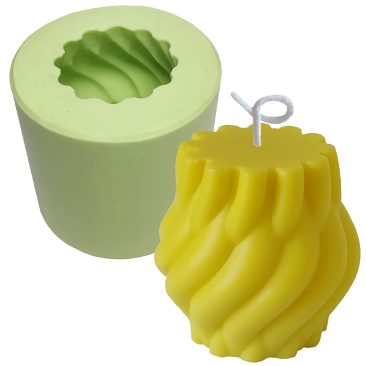 Molde de Silicone para Velas e Sabonetes Nó Espiral