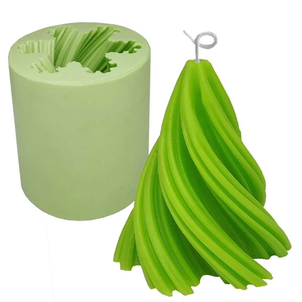 Molde de Silicone para Velas e Sabonetes Arvore Torcida