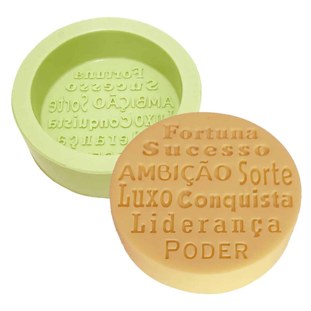 Molde de Silicone para Velas e Sabonetes Redondo Sucesso