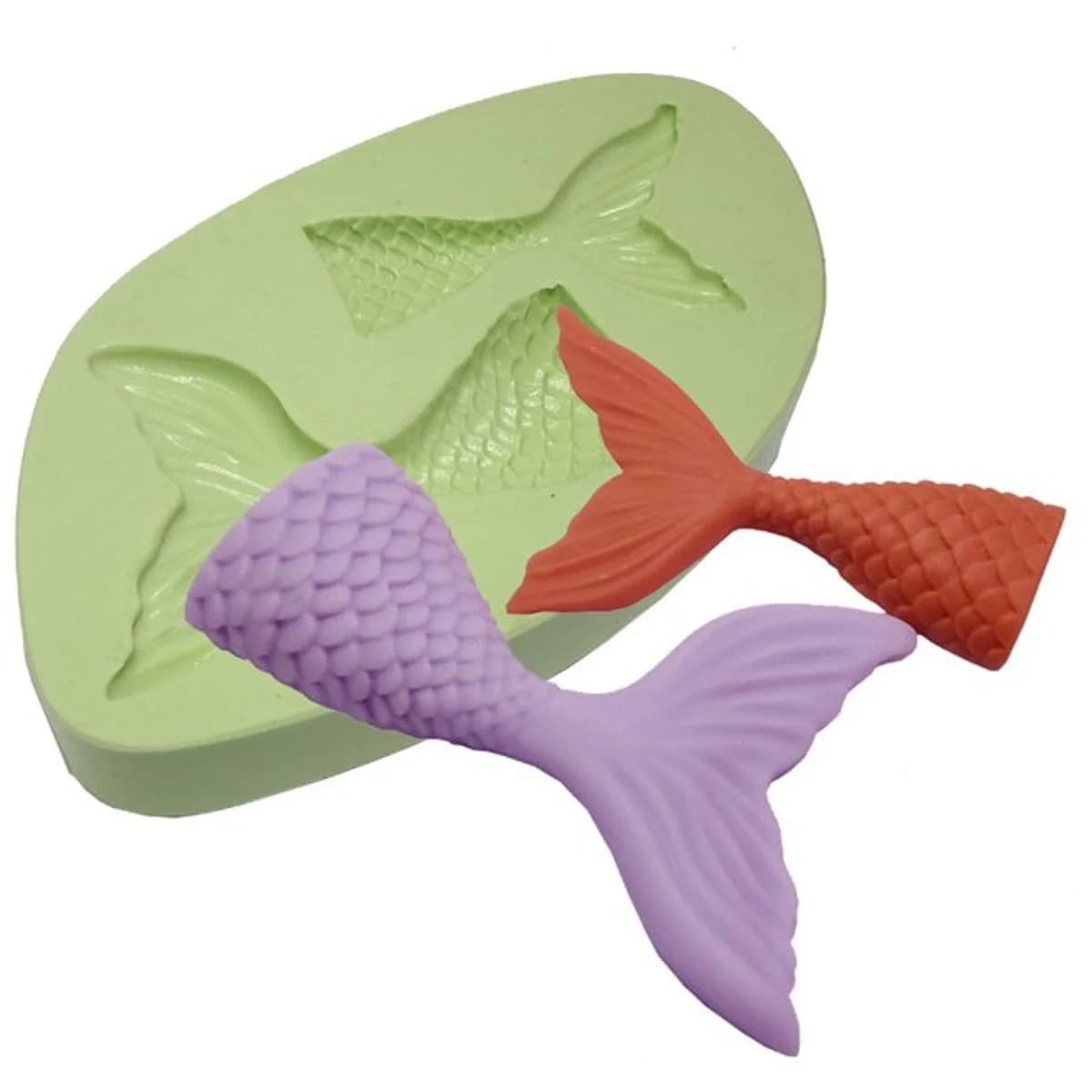 Molde de Silicone para Velas e Sabonetes Rabo de Sereia