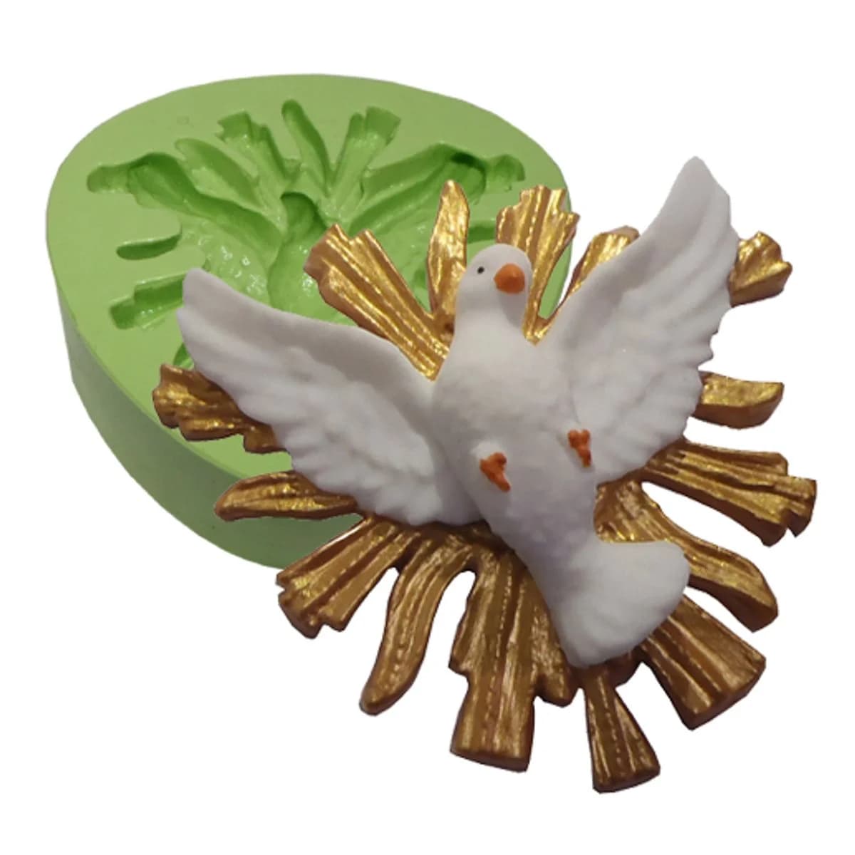 Molde de Silicone para Velas e Sabonetes Pombinha do Divino