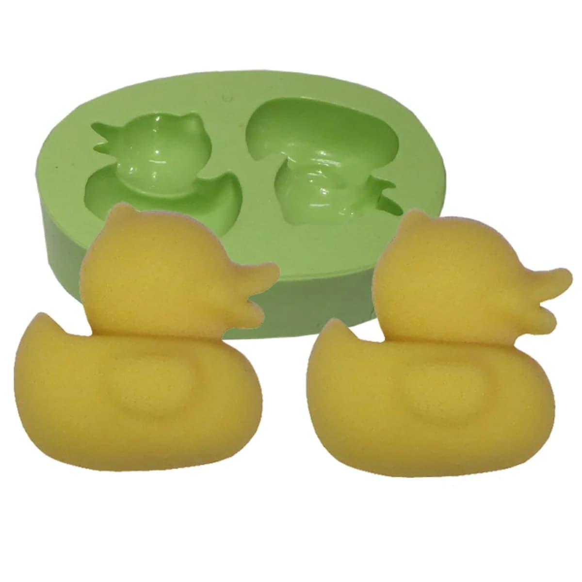 Molde de Silicone para Velas e Sabonetes Patinhos Mini