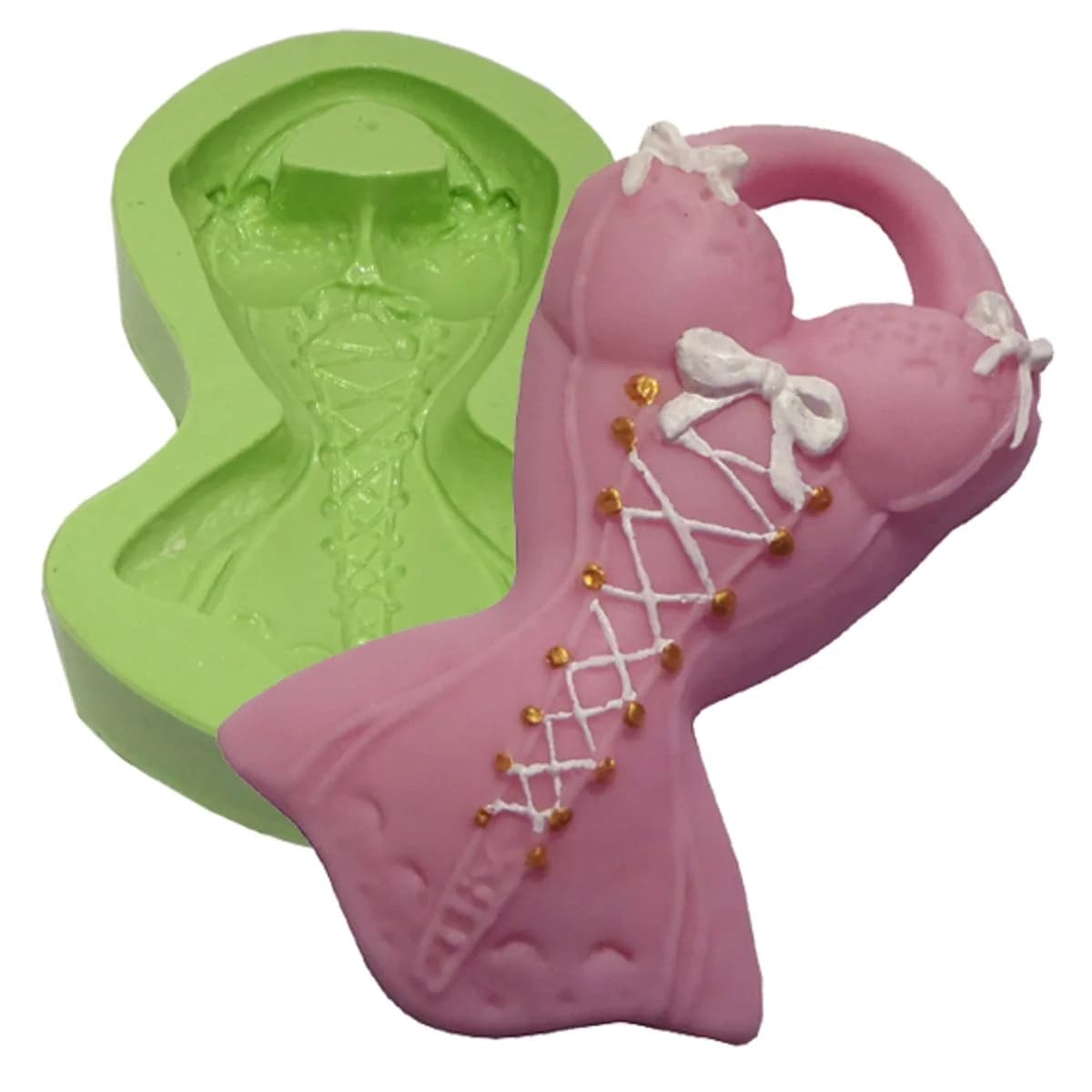 Molde de Silicone para Velas e Sabonetes Corpete