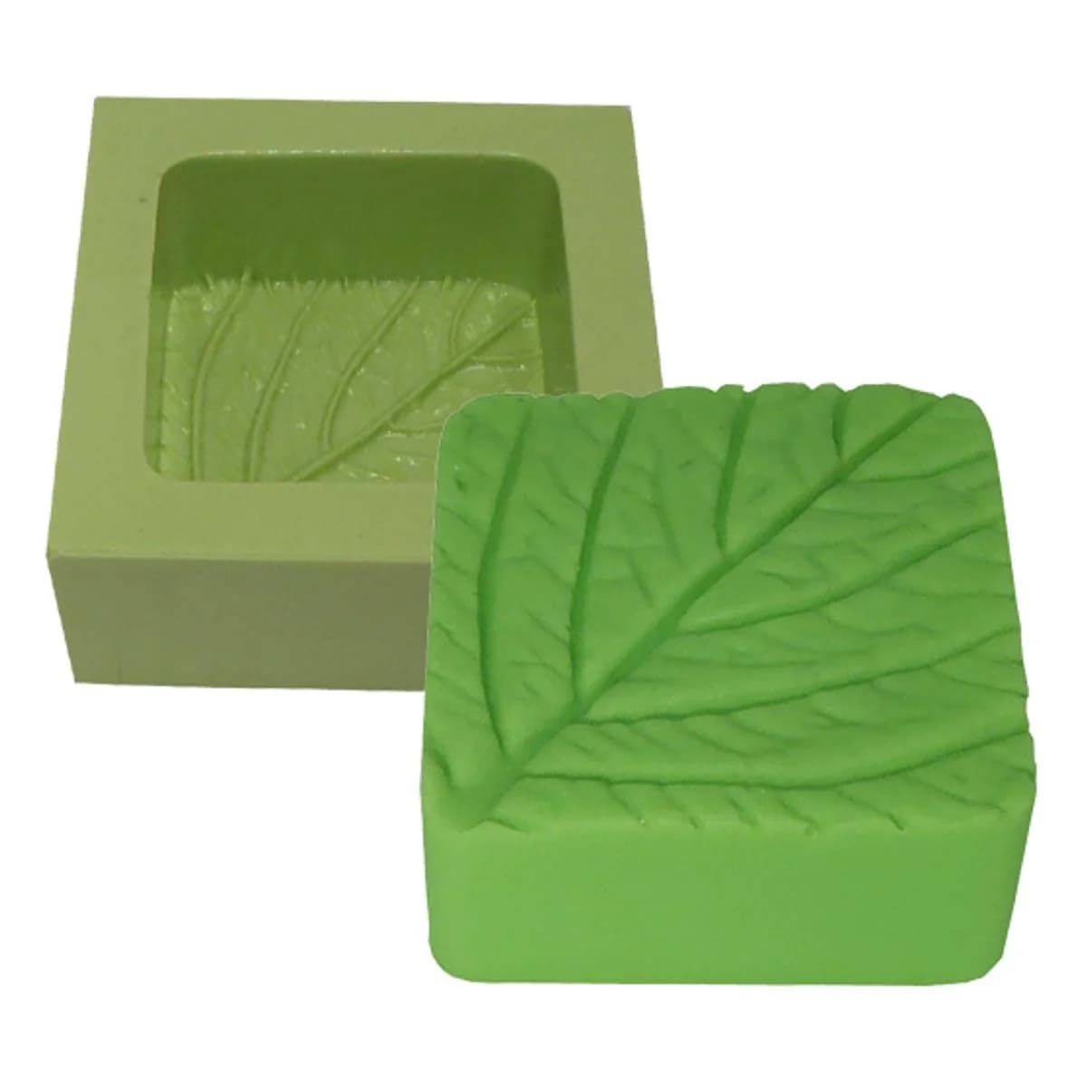 Molde Quadrado Folha