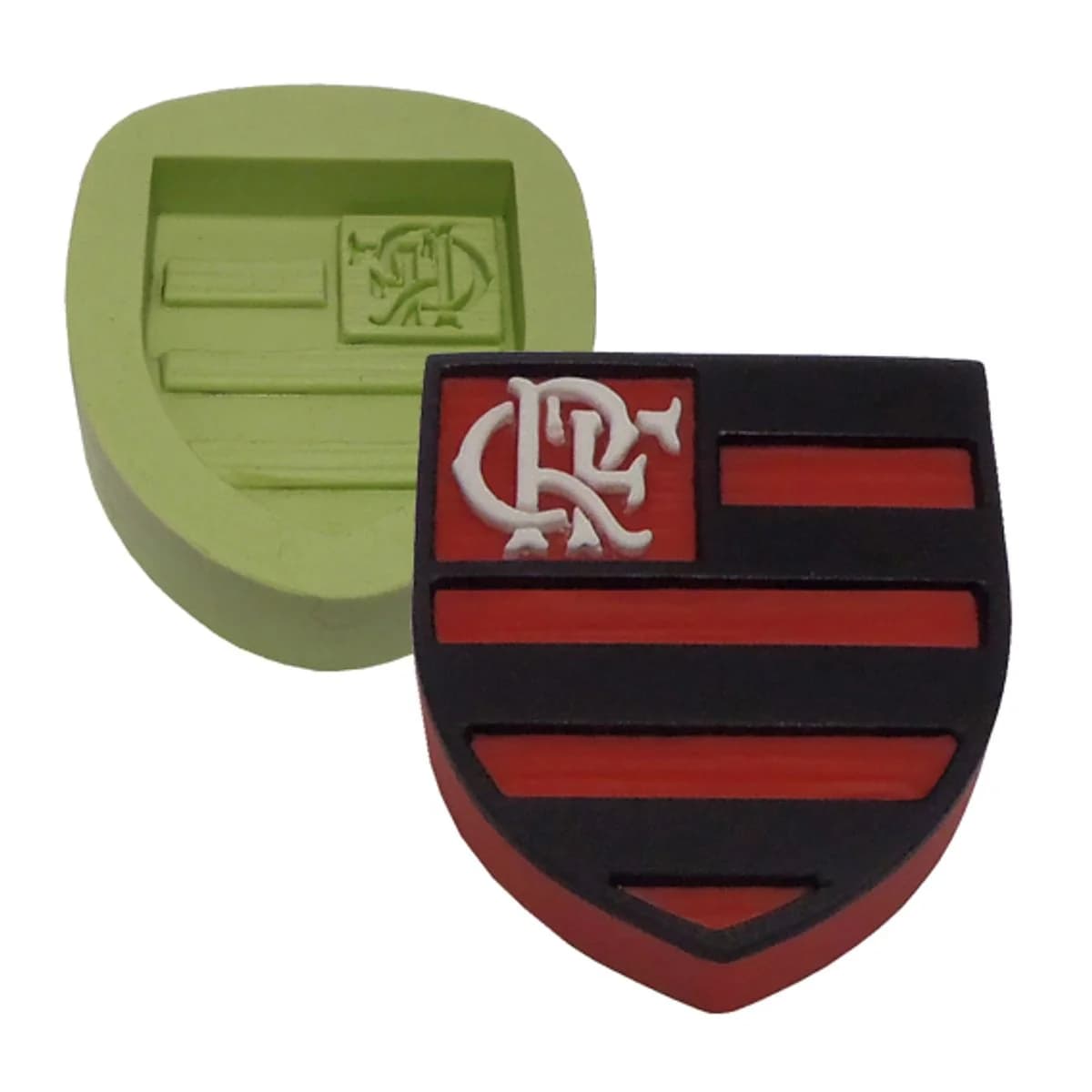 Molde de Silicone para Velas e Sabonetes Rubro Negro Carioca