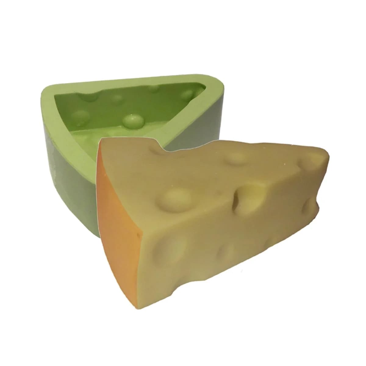 Molde de Silicone para Velas e Sabonetes Queijo Baixo