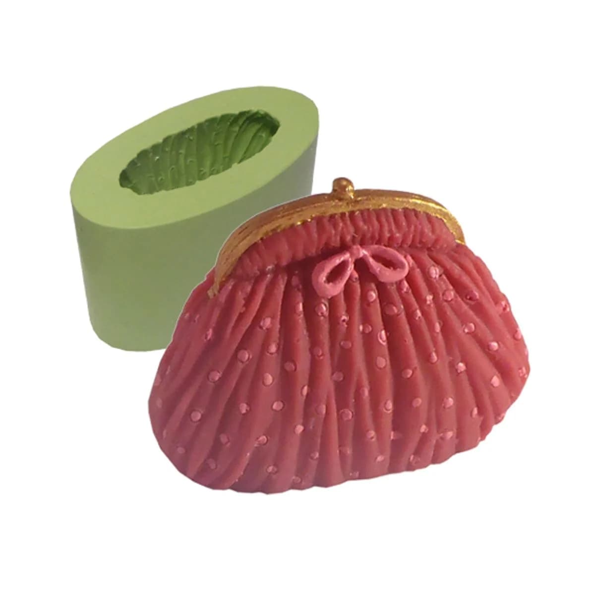 Molde de Silicone para Velas e Sabonetes Bolsinha de Mão