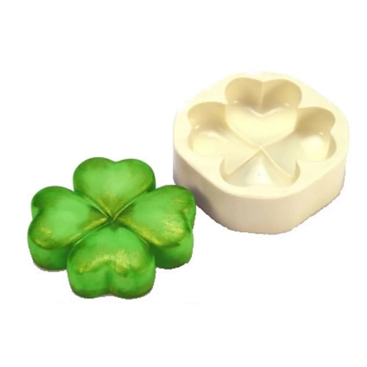 Molde de Silicone para Velas e Sabonetes Trevo