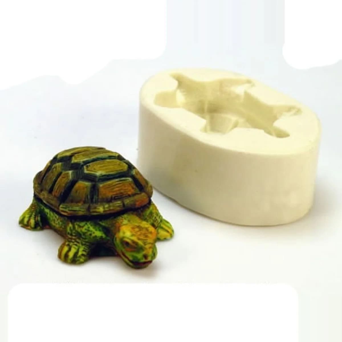 Molde de Silicone para Velas e Sabonetes Tartaruga Terra