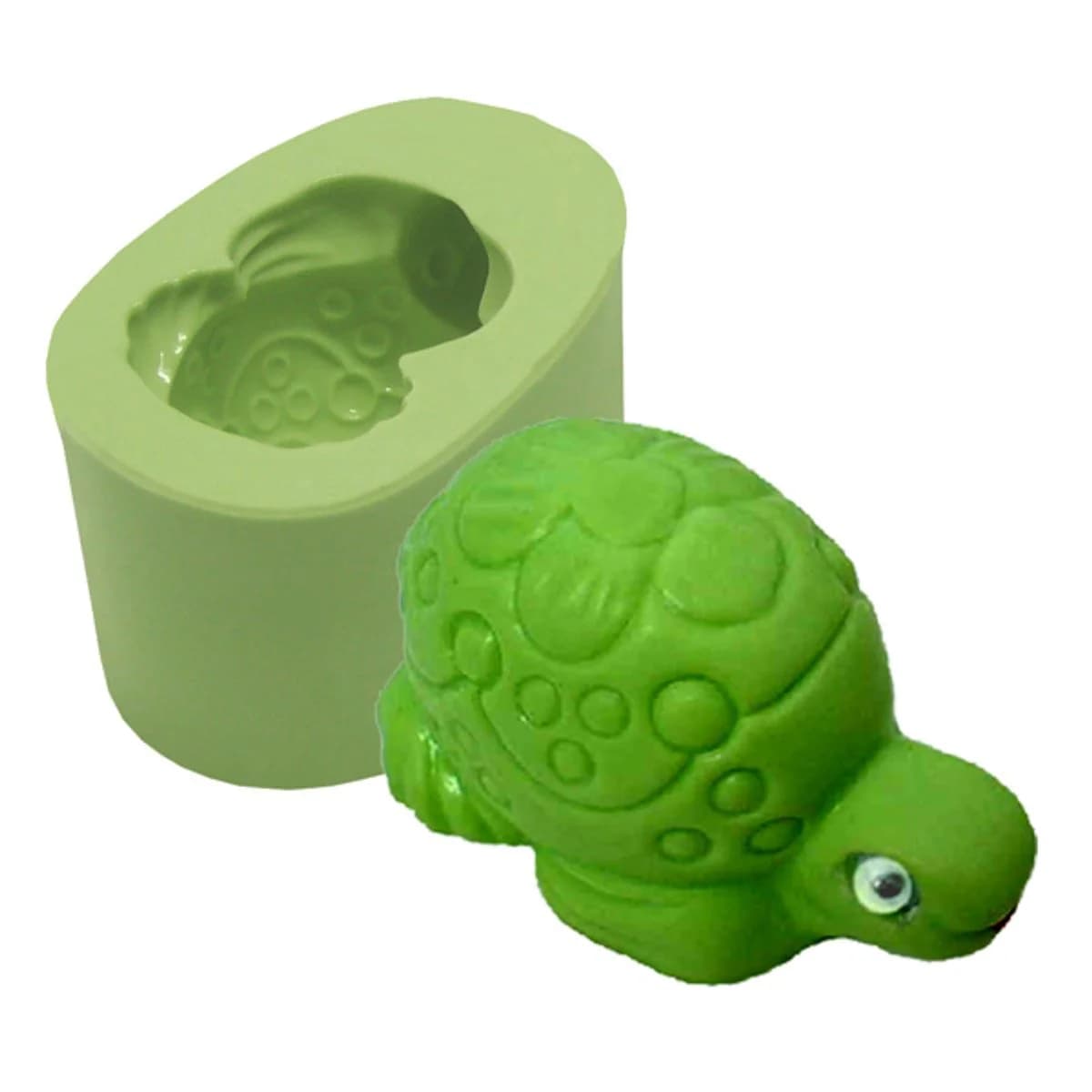 Molde de Silicone para Velas e Sabonetes Tartaruga Flôr
