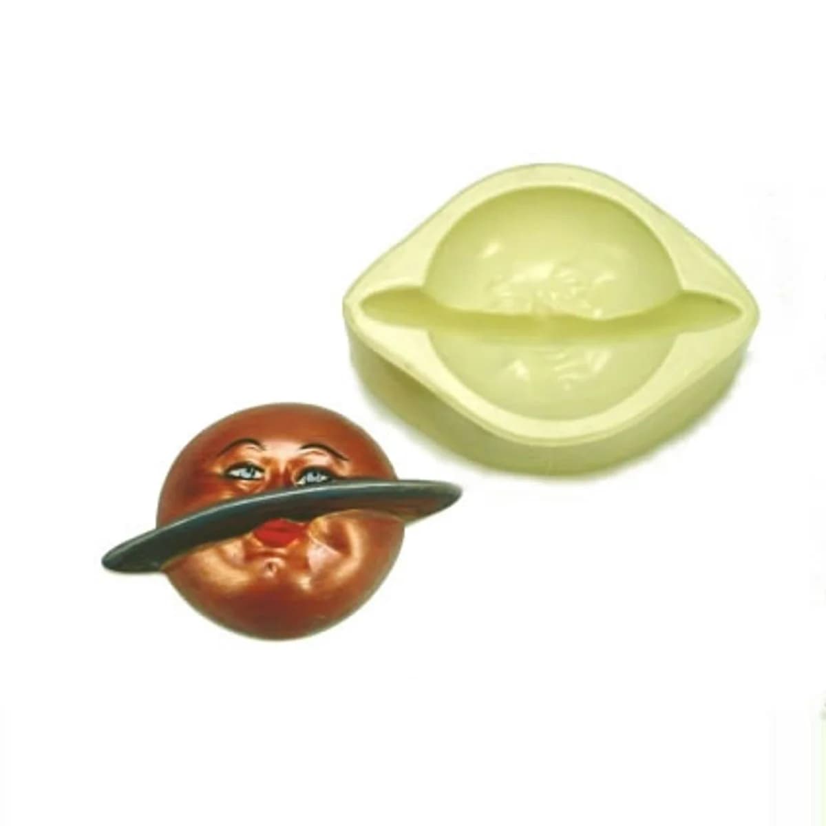 Molde de Silicone para Velas e Sabonetes Saturno