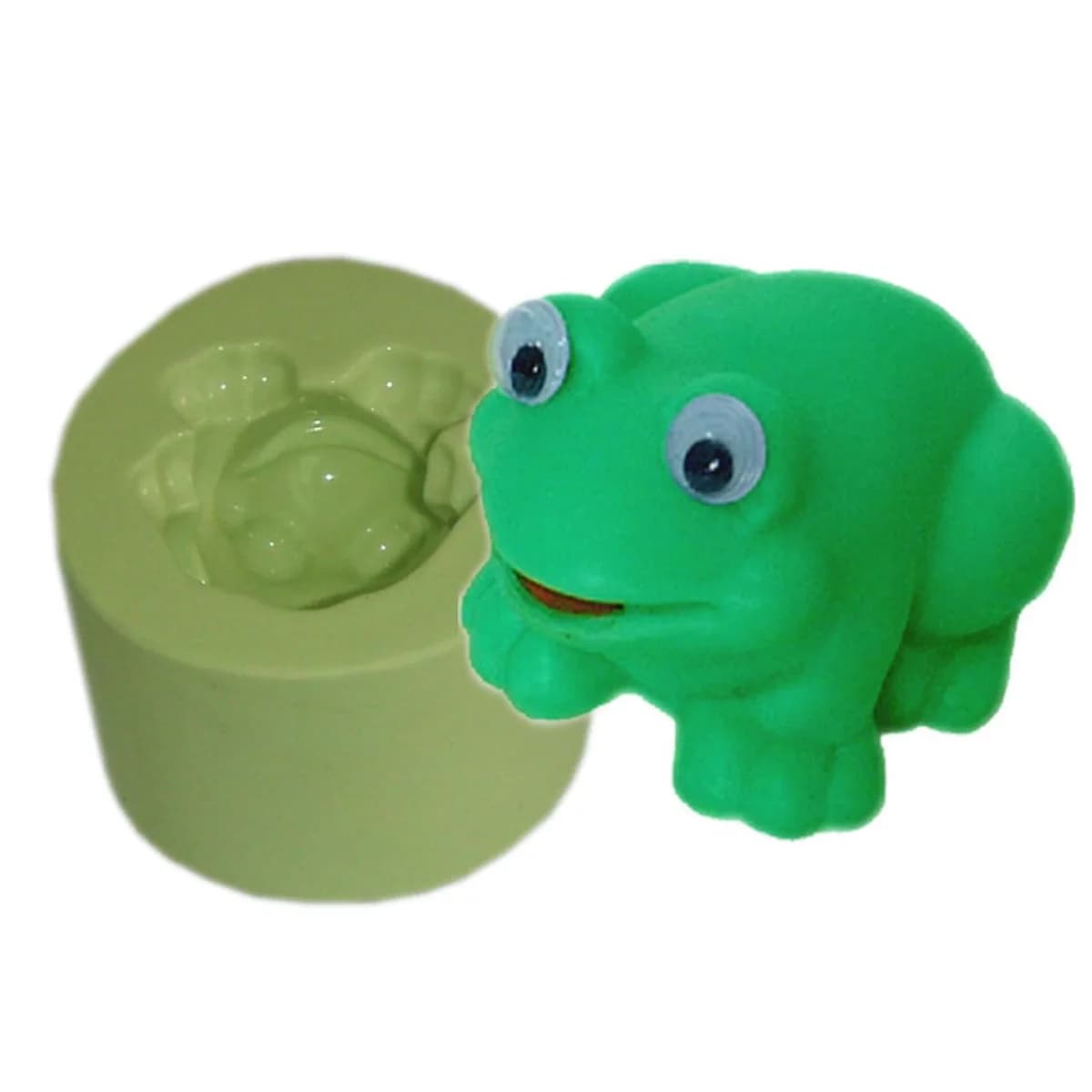 Molde de Silicone para Velas e Sabonetes Sapo Pequeno