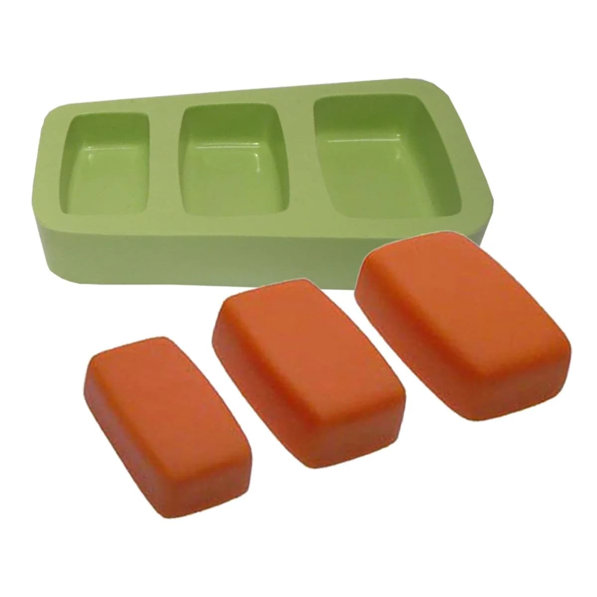 Molde de Silicone para Velas e Sabonetes Retangular P, M, G