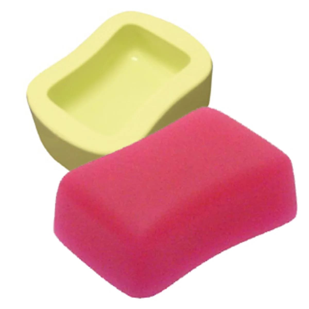 Molde de Silicone para Velas e Sabonetes Retangular Acinturado