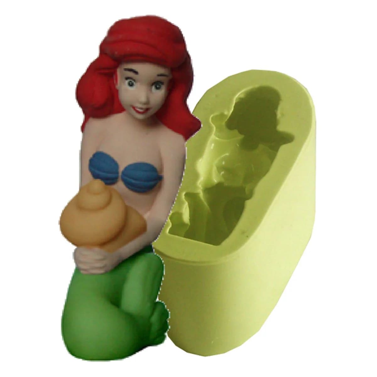 Molde de Silicone para Velas e Sabonetes Princesa Sereia