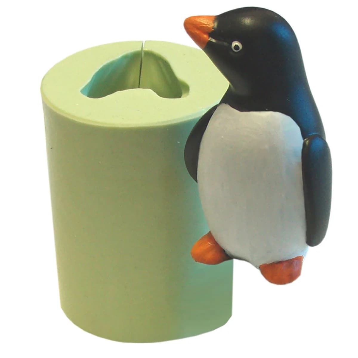 Molde de Silicone para Velas e Sabonetes Pinguim