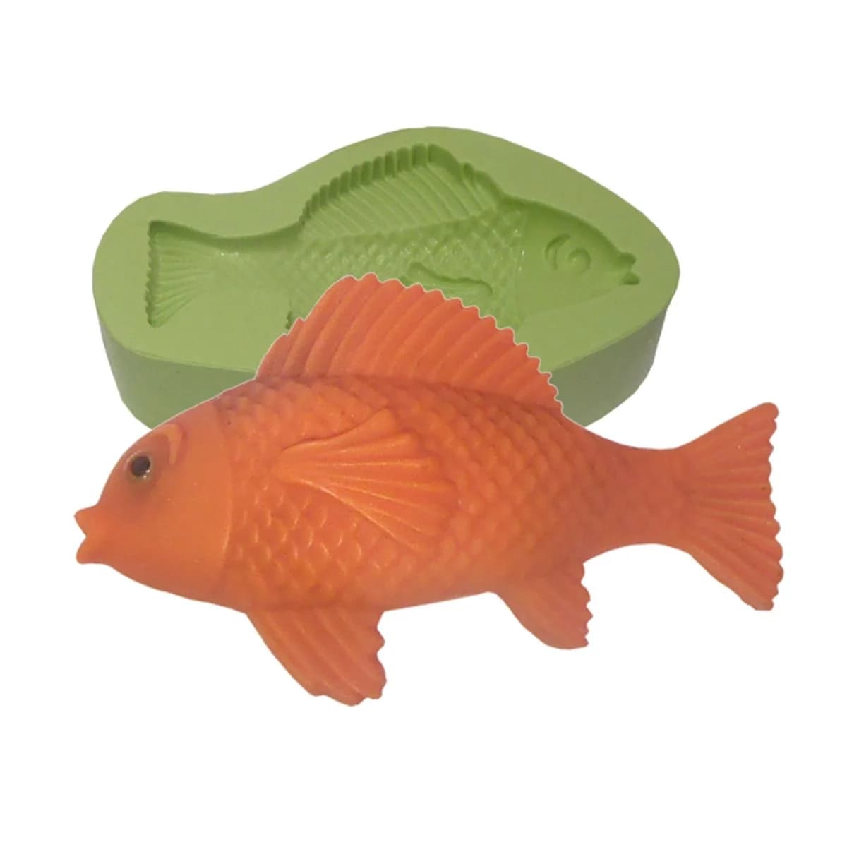 Molde de Silicone para Velas e Sabonetes Peixe
