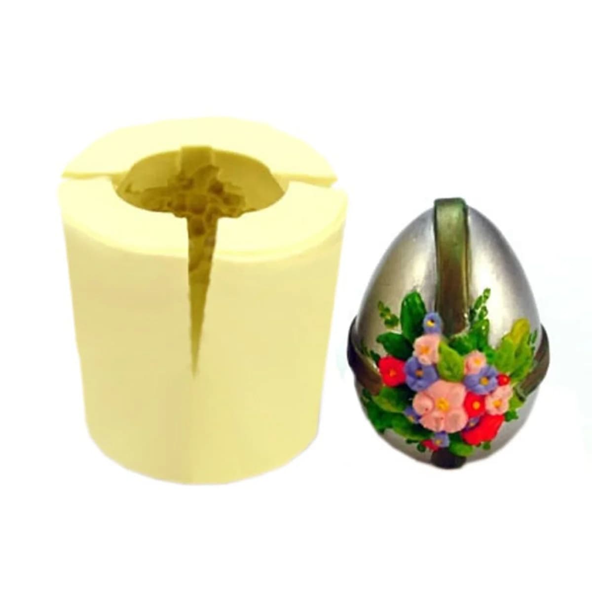 Molde Ovo com Flôr Peq.