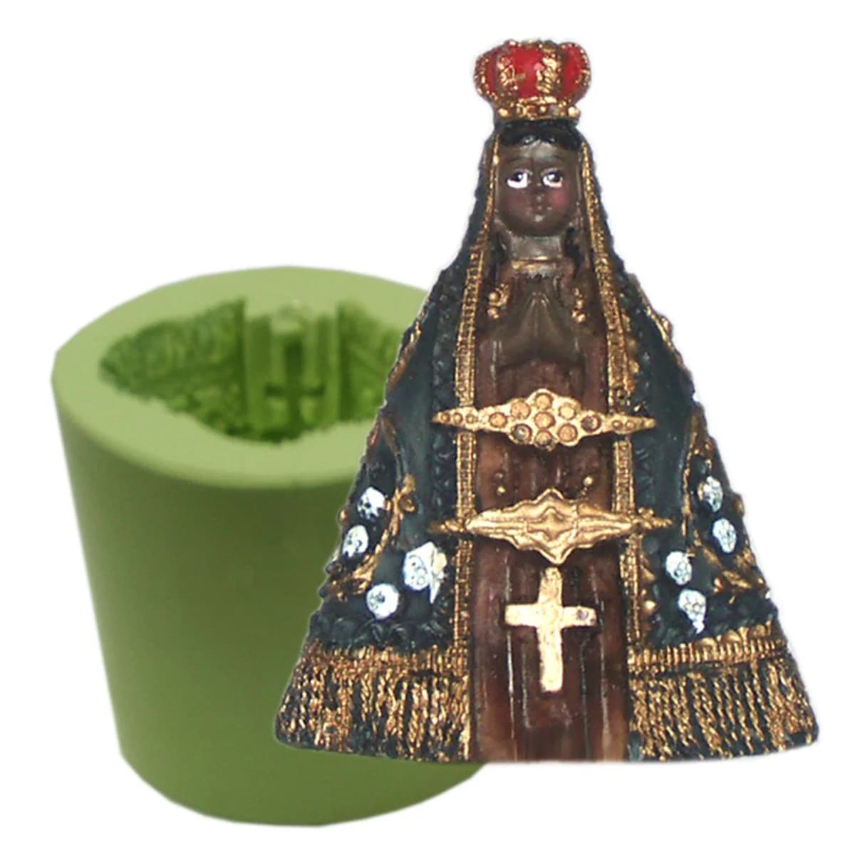 Molde de Silicone para Velas e Sabonetes Nossa Senhora Aparecida