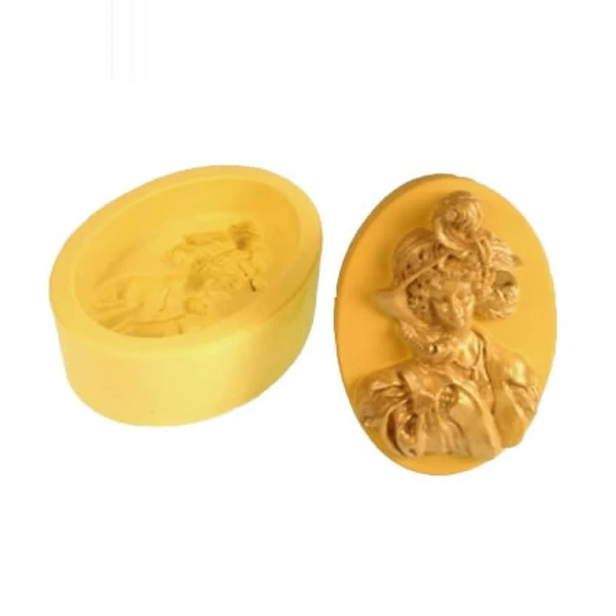 Molde Mulher com Plumas