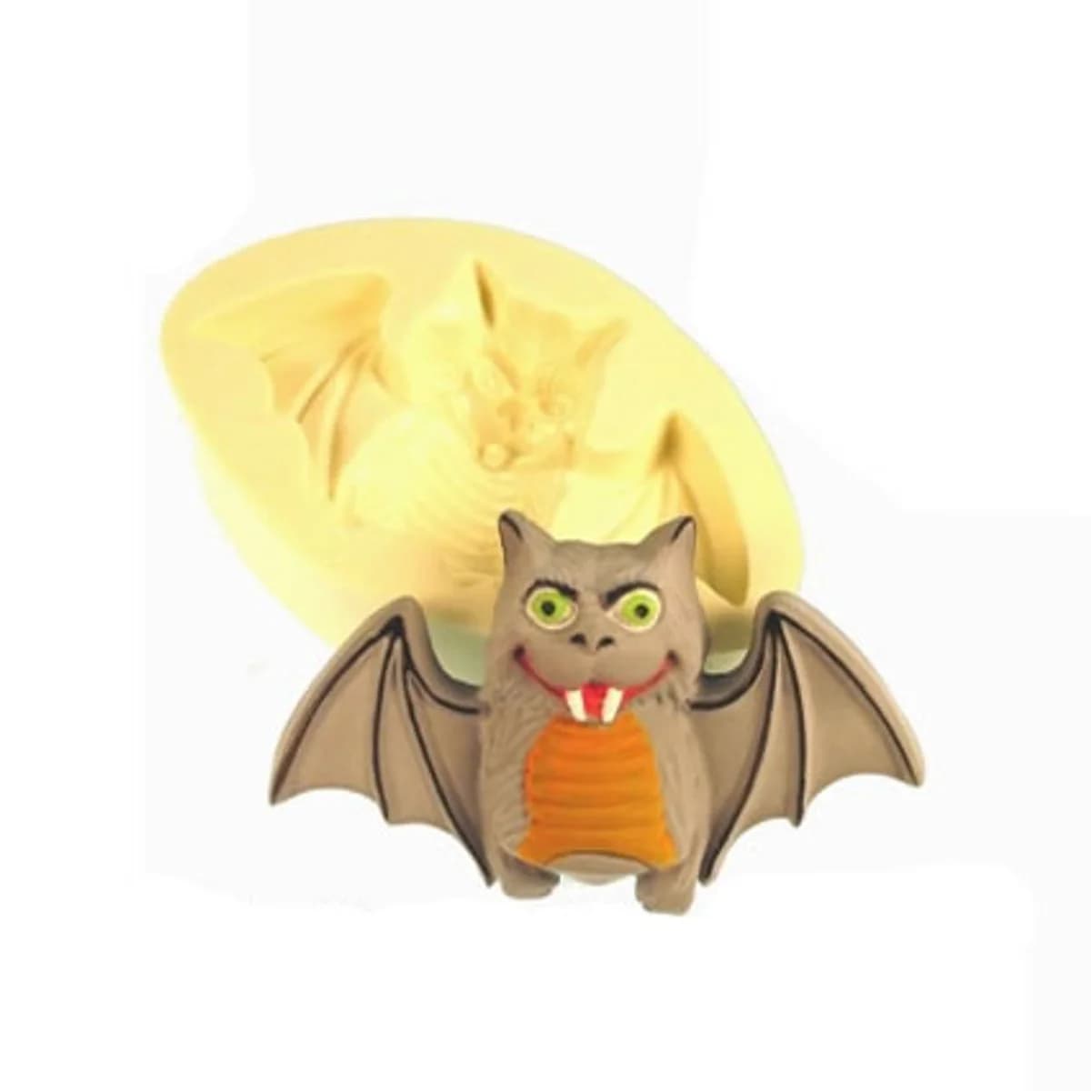 Molde de Silicone para Velas e Sabonetes Morcego Vampiro