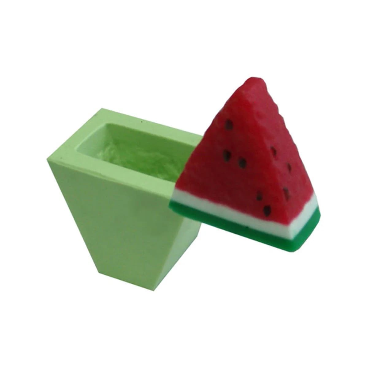 Molde de Silicone para Velas e Sabonetes Melância Mini