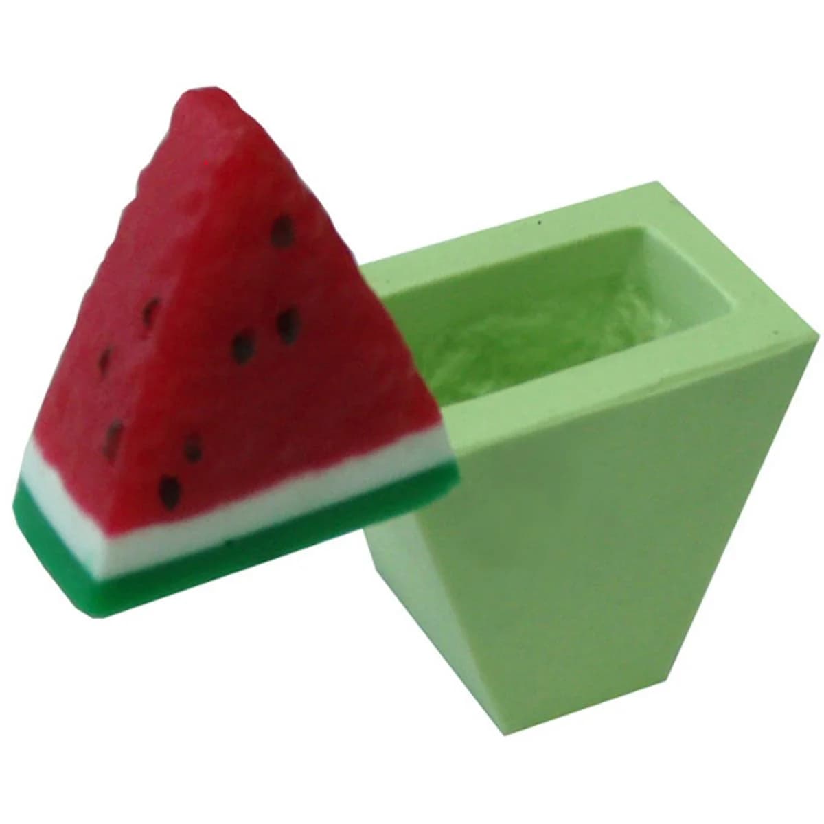 Molde de Silicone para Velas e Sabonetes Melância