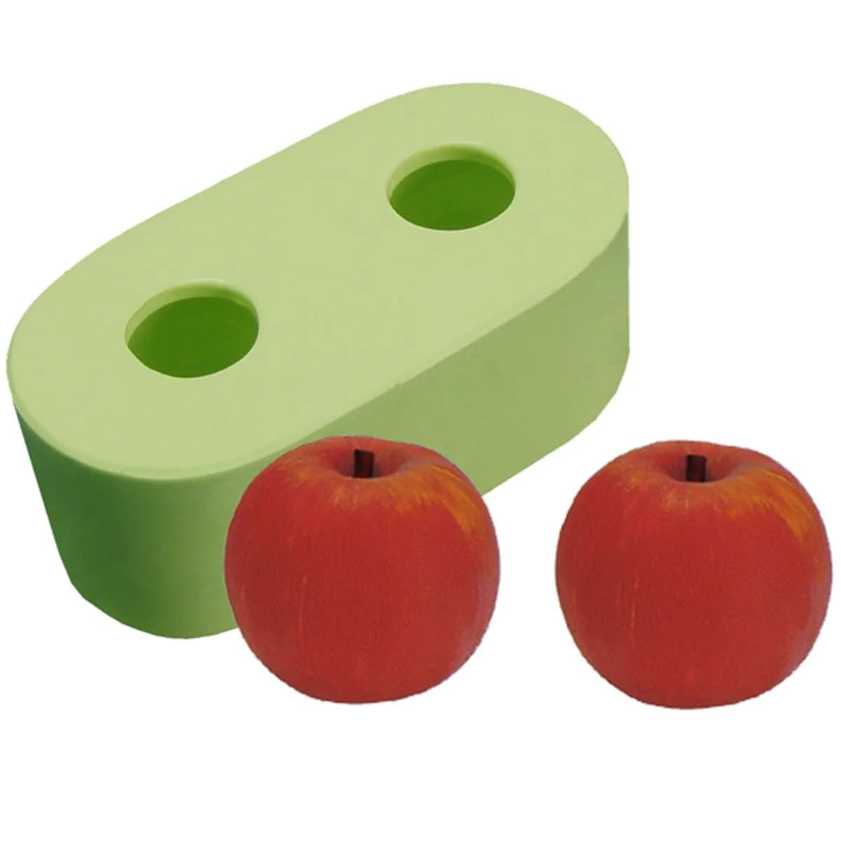 Molde de Silicone para Velas e Sabonetes Maça Mini