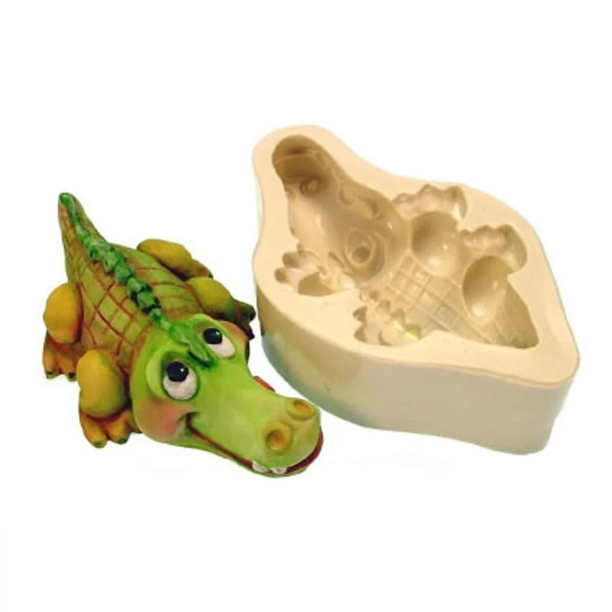 Molde de Silicone para Velas e Sabonetes Jacaré