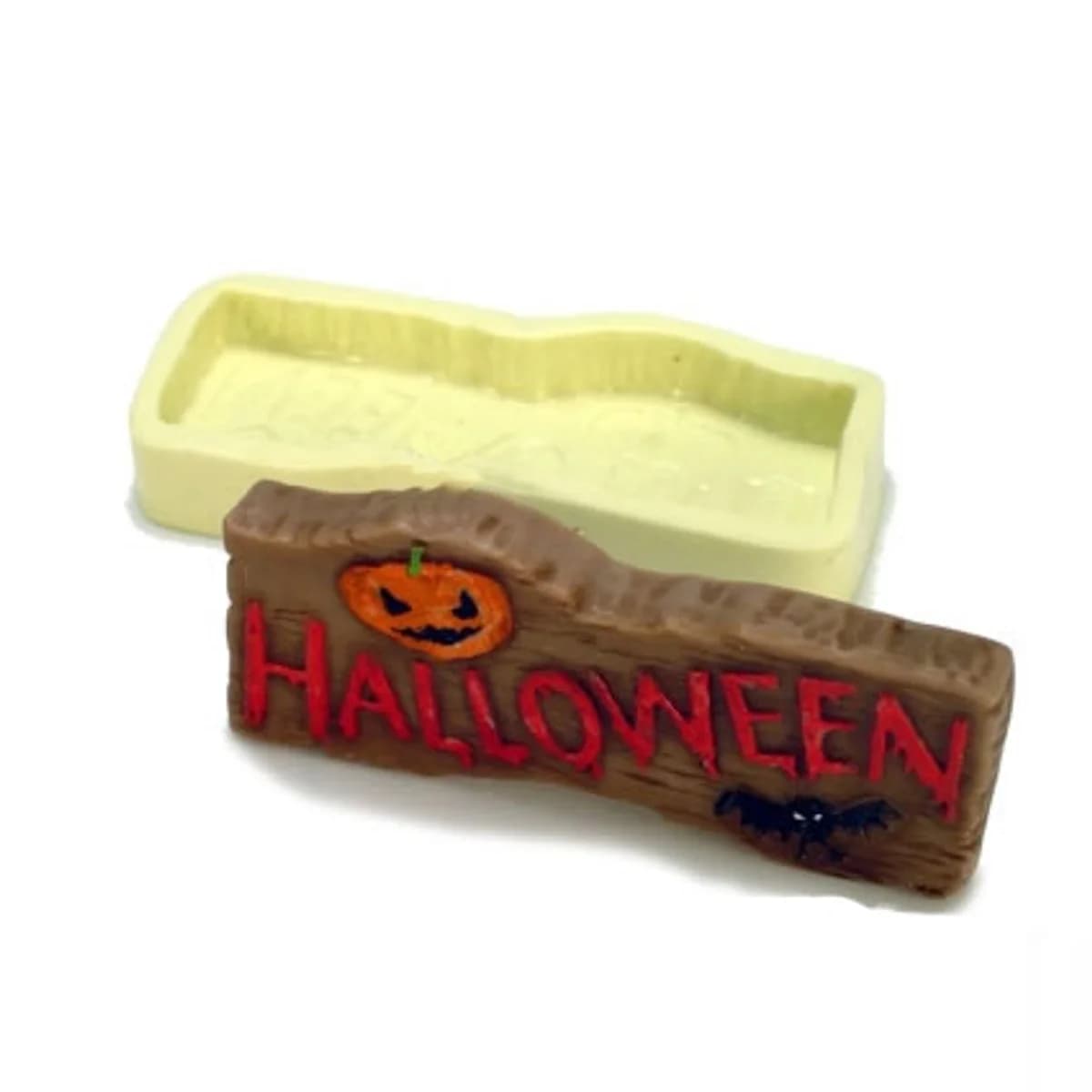 Molde de Silicone para Velas e Sabonetes Halloween Placa