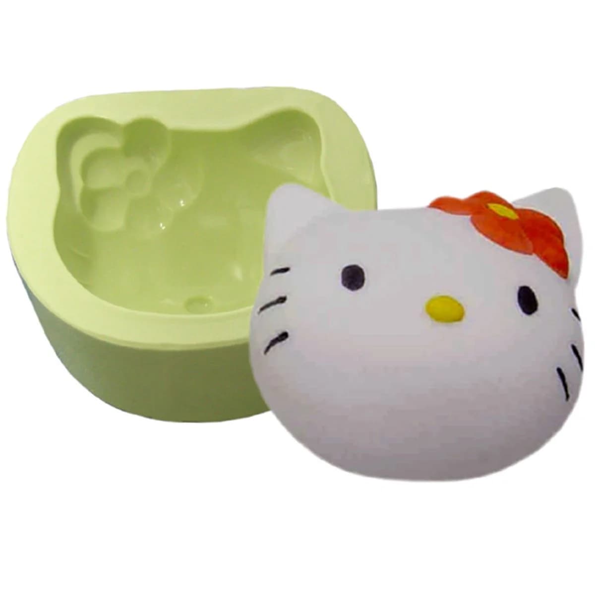 Molde de Silicone para Velas e Sabonetes H Cat Rostinho