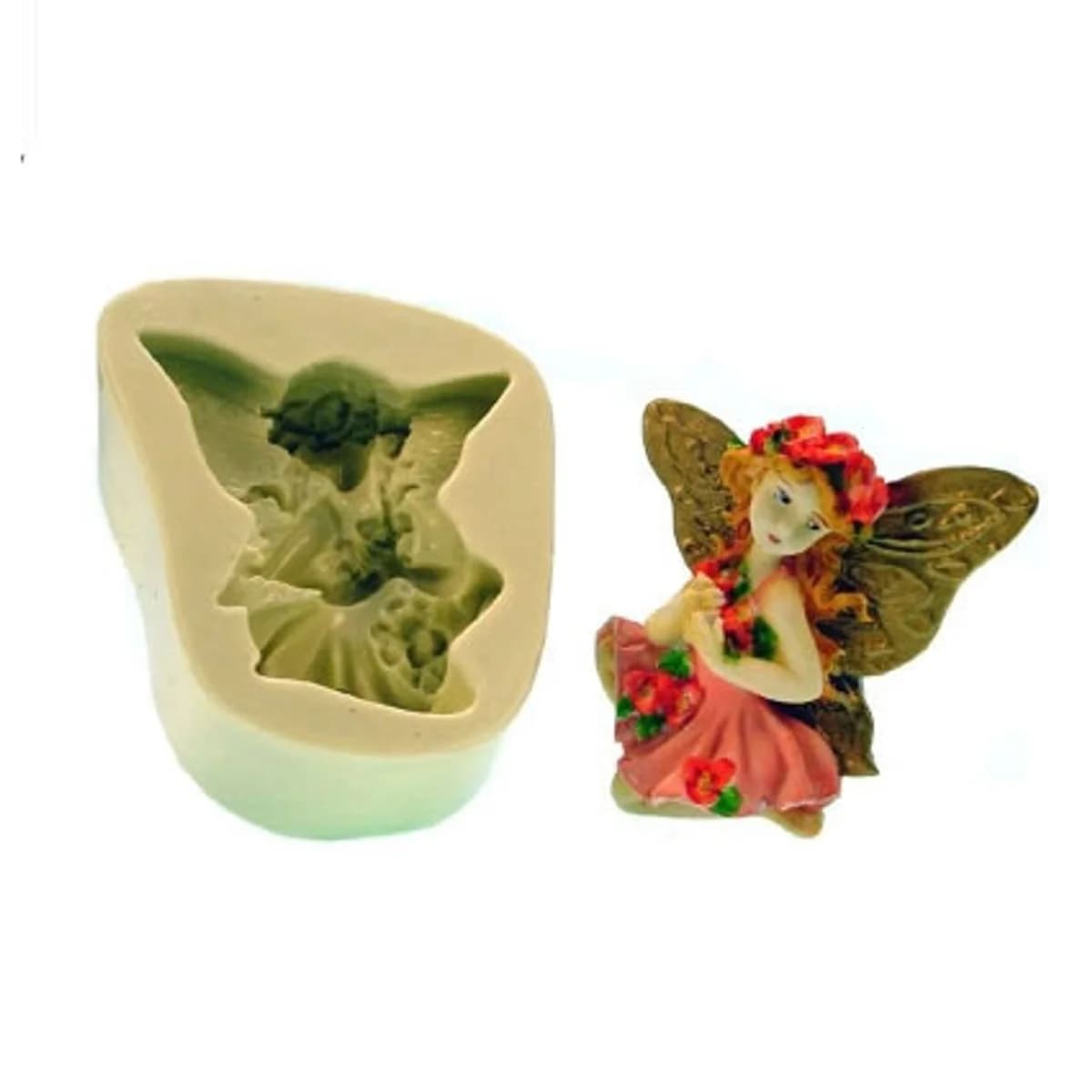 Molde de Silicone para Velas e Sabonetes Fadinha Pequena