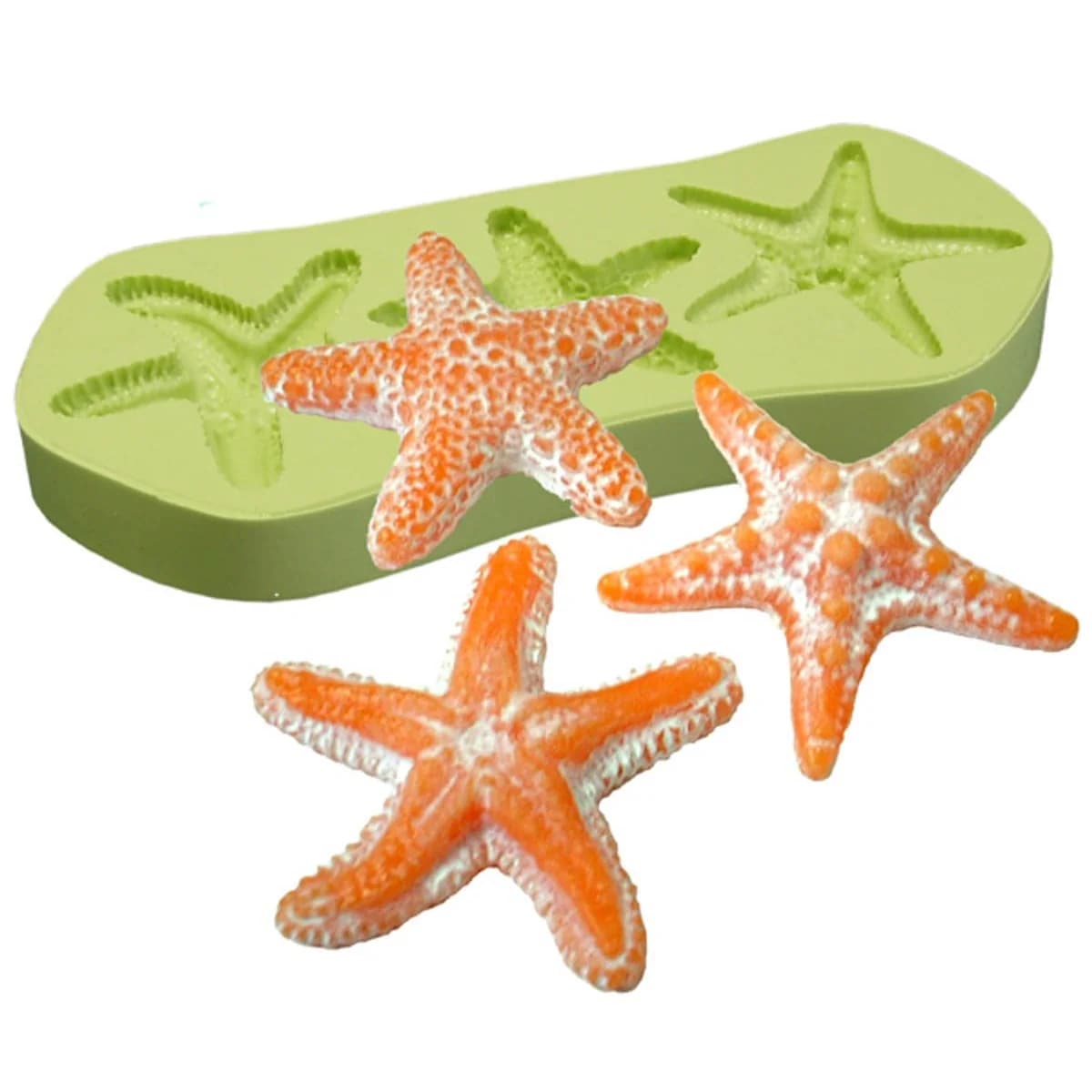 Molde de Silicone para Velas e Sabonetes Estrelas do Mar