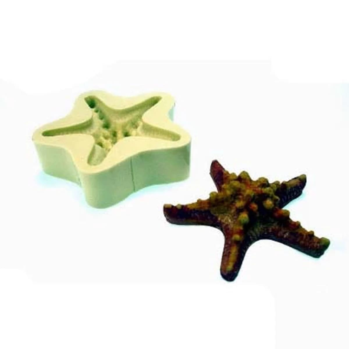 Molde de Silicone para Velas e Sabonetes Estrela Bolinha
