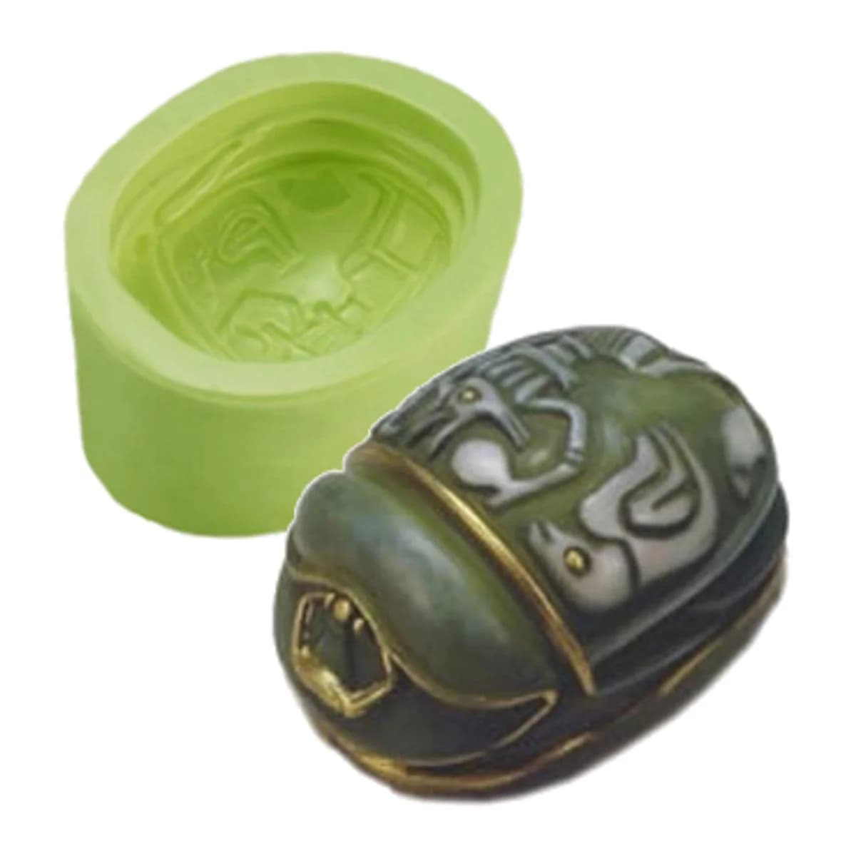 Molde de Silicone para Velas e Sabonetes Escaravelho