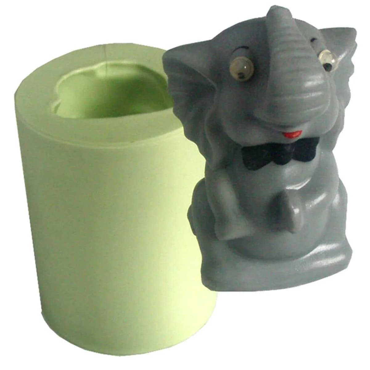 Molde de Silicone para Velas e Sabonetes Elefante Pequeno
