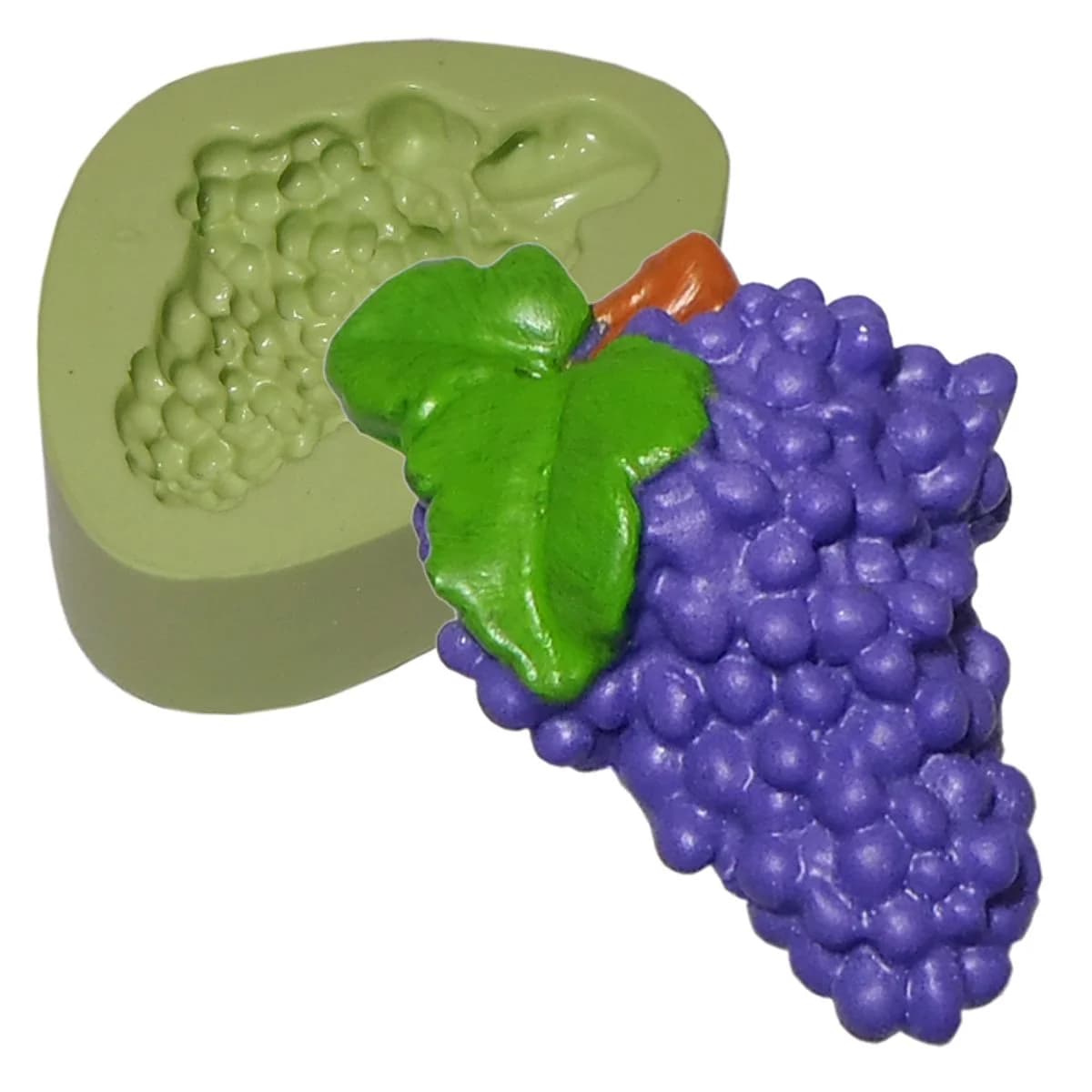 Molde de Silicone para Velas e Sabonetes Cacho de Uva Pequeno