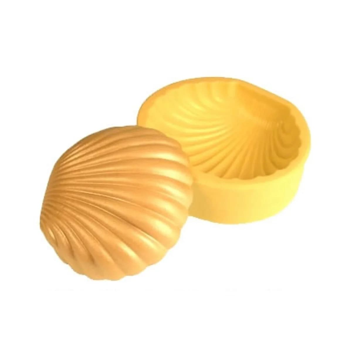 Molde de Silicone para Velas e Sabonetes Concha Shell