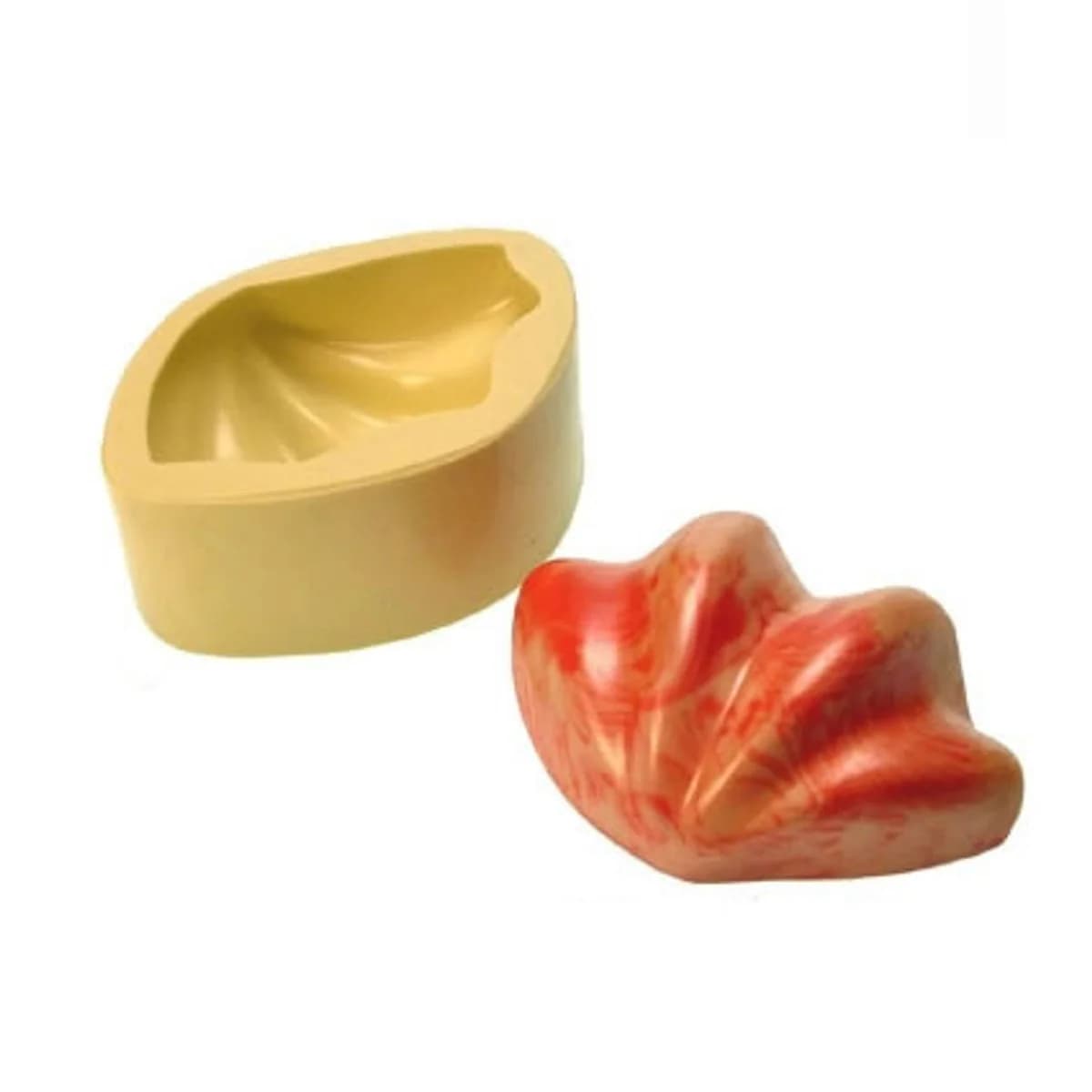 Molde de Silicone para Velas e Sabonetes Concha Leque