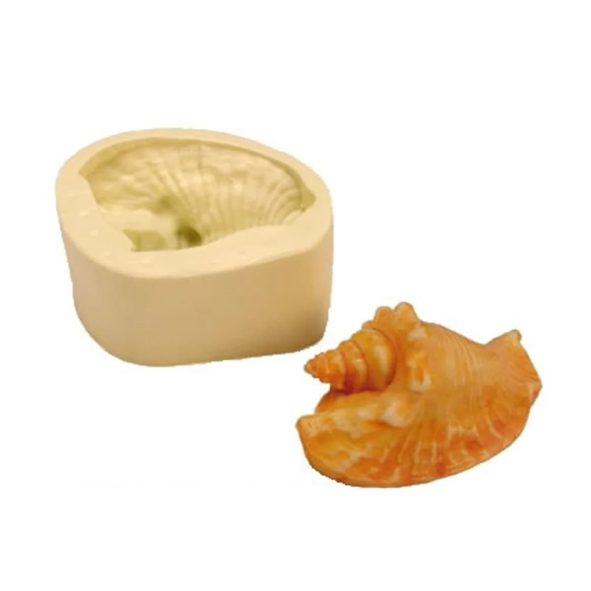 Molde de Silicone para Velas e Sabonetes Concha do Mar