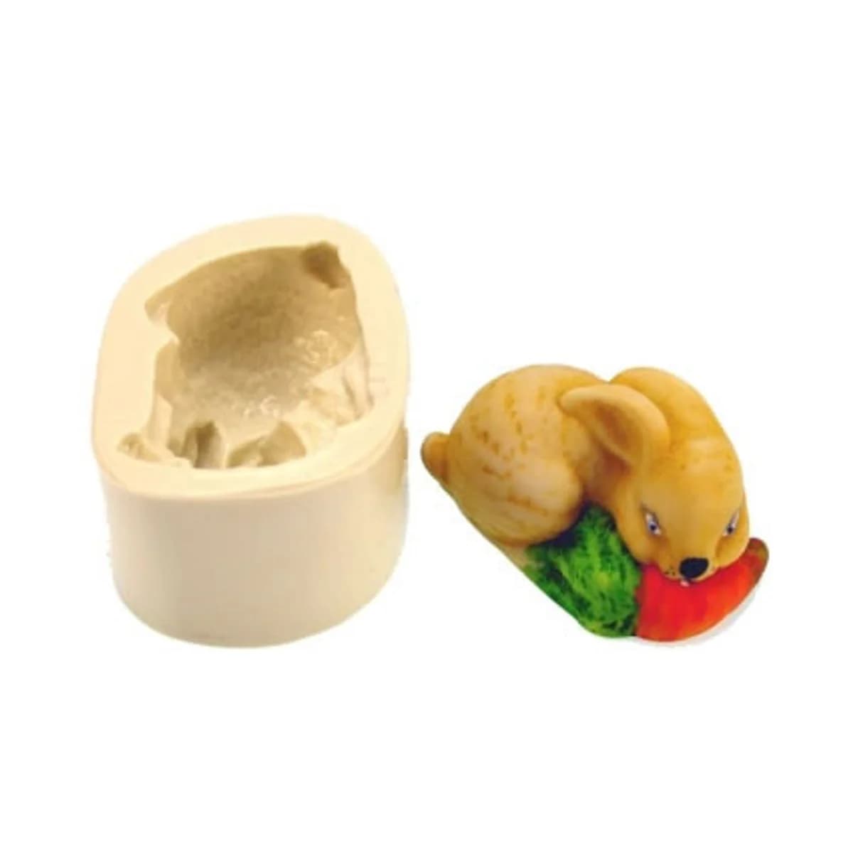 Molde de Silicone para Velas e Sabonetes Coelhinho