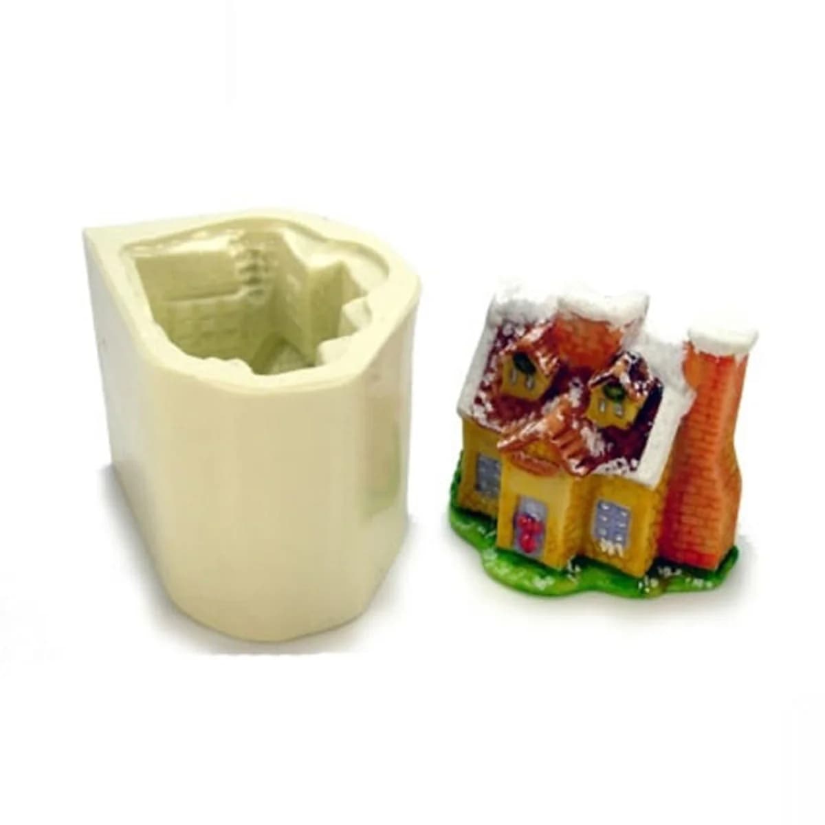 Molde de Silicone para Velas e Sabonetes Casa Grande