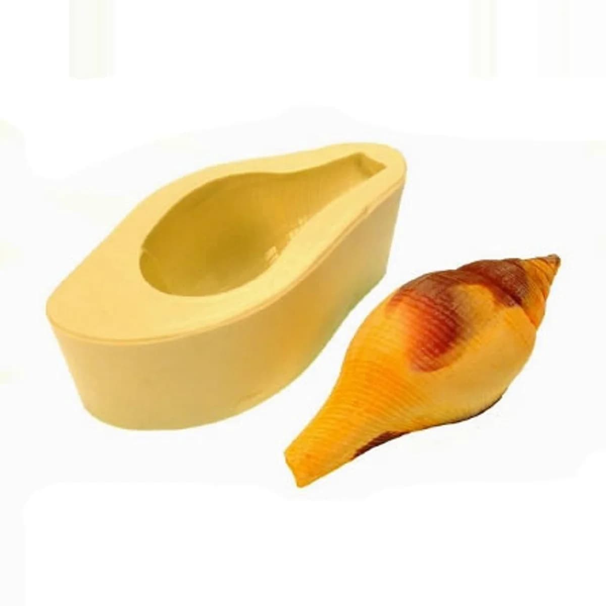 Molde de Silicone para Velas e Sabonetes Caramujo Magro