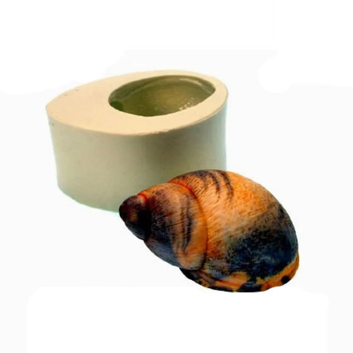 Molde de Silicone para Velas e Sabonetes Caramujo Gordo