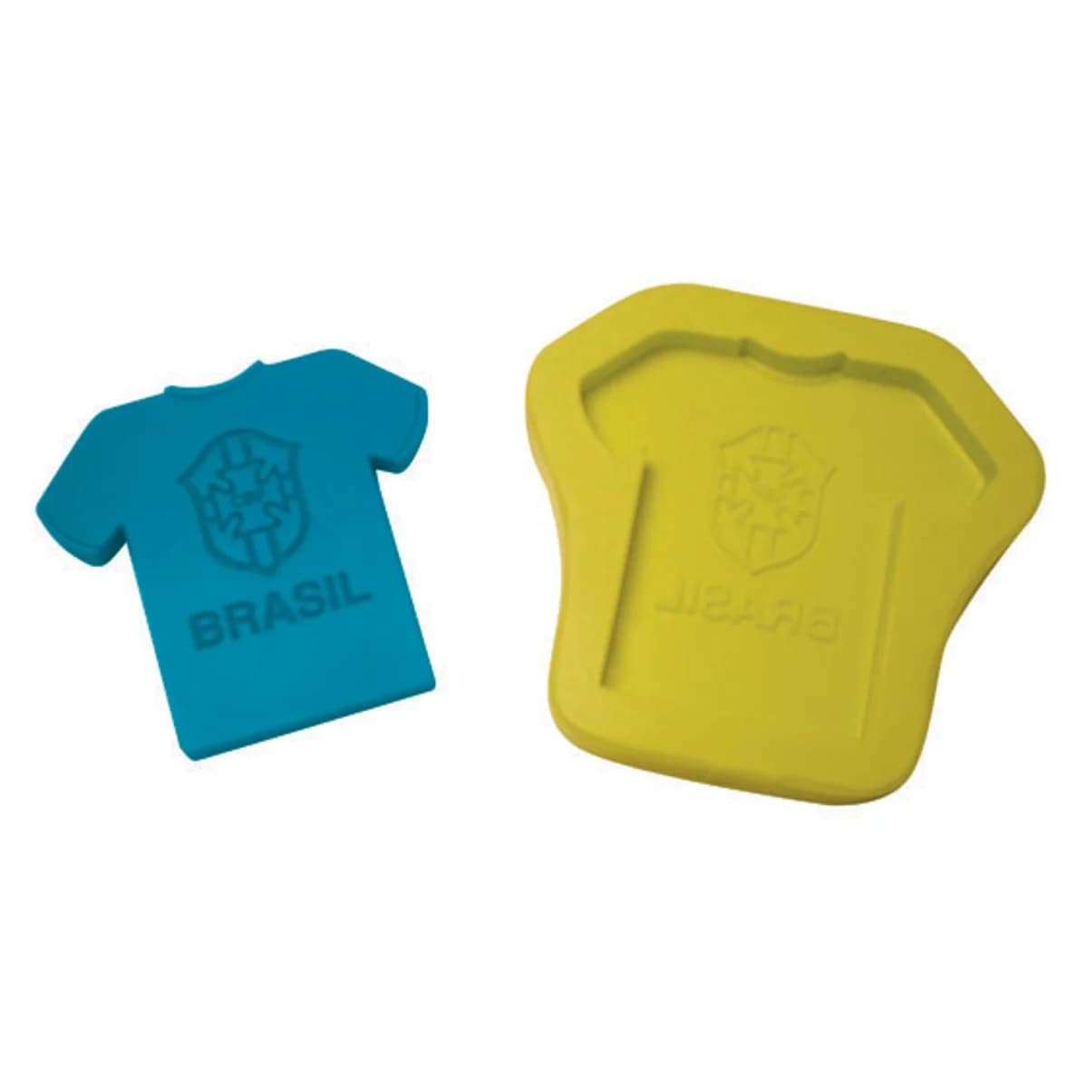 Molde de Silicone para Velas e Sabonetes Camiseta CBF