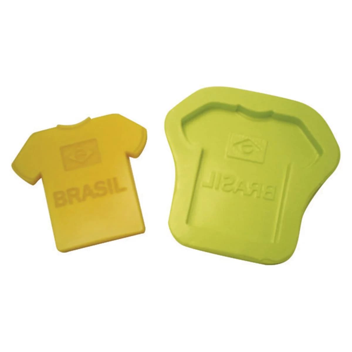 Molde de Silicone para Velas e Sabonetes Camiseta Brasil