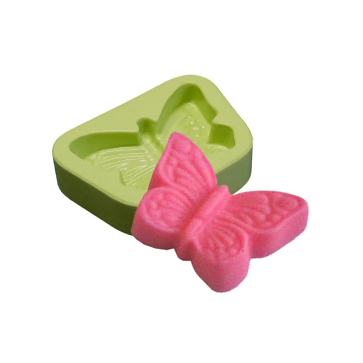Molde de Silicone para Velas e Sabonetes Borboleta Pequena