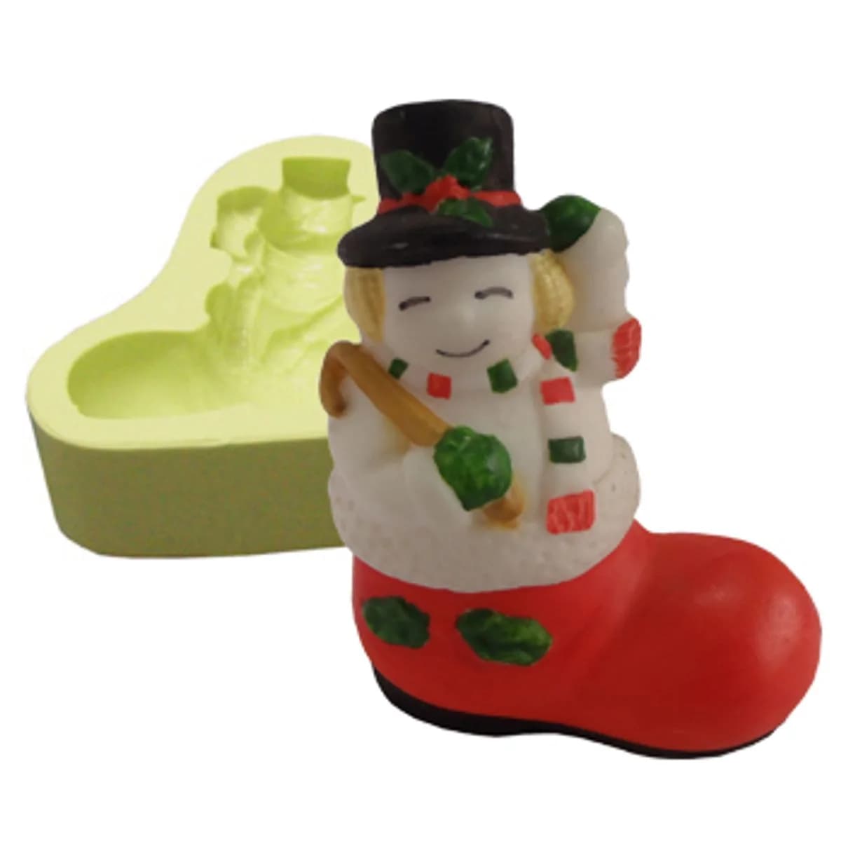 Molde Boneco de Neve na Bota 