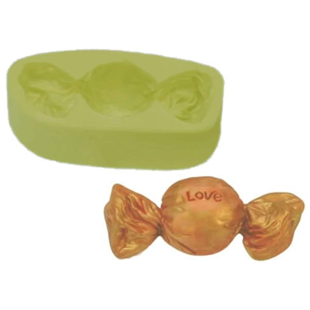 Molde de Silicone para Velas e Sabonetes Bombom