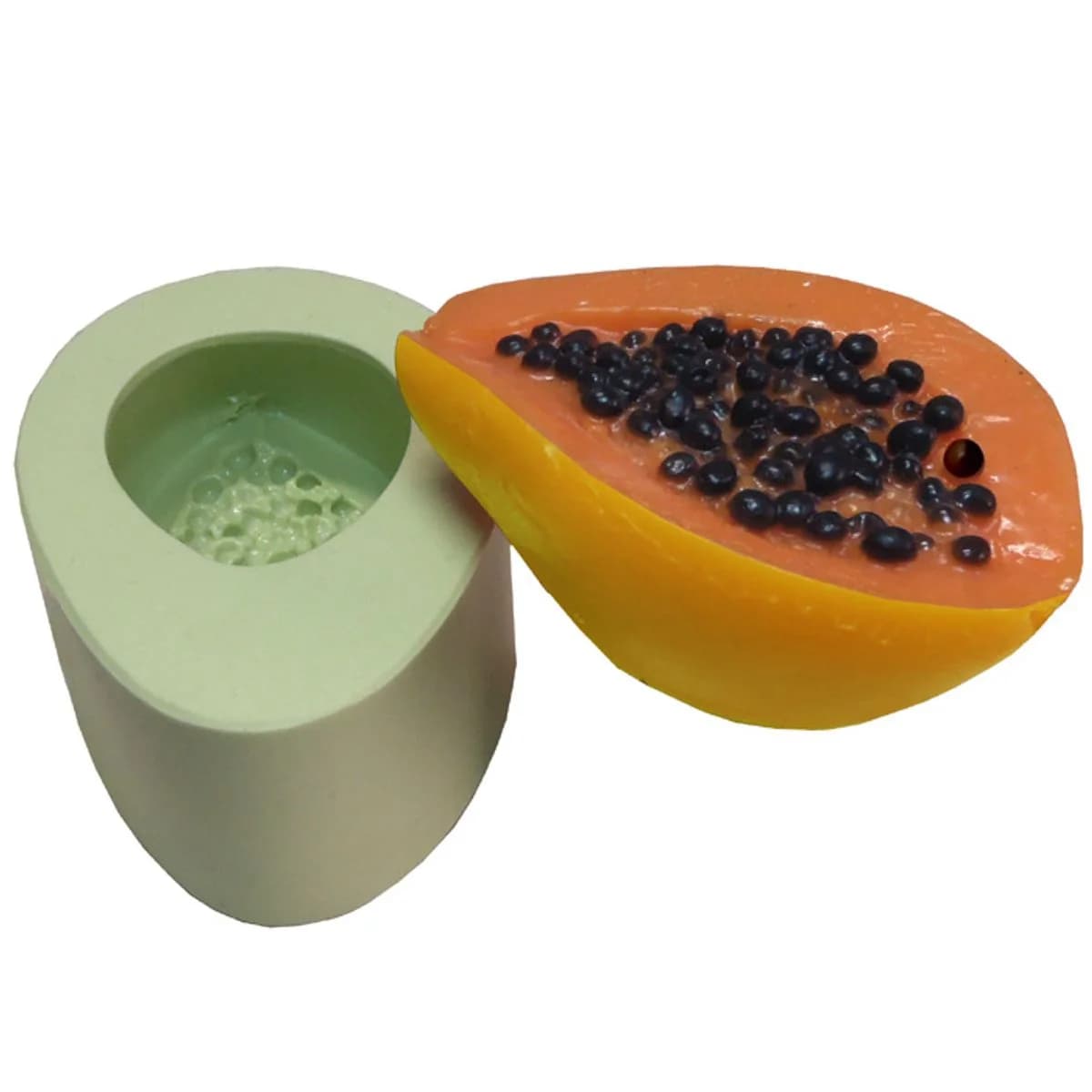 Molde de Silicone para Velas e Sabonetes Mamão Papaia
